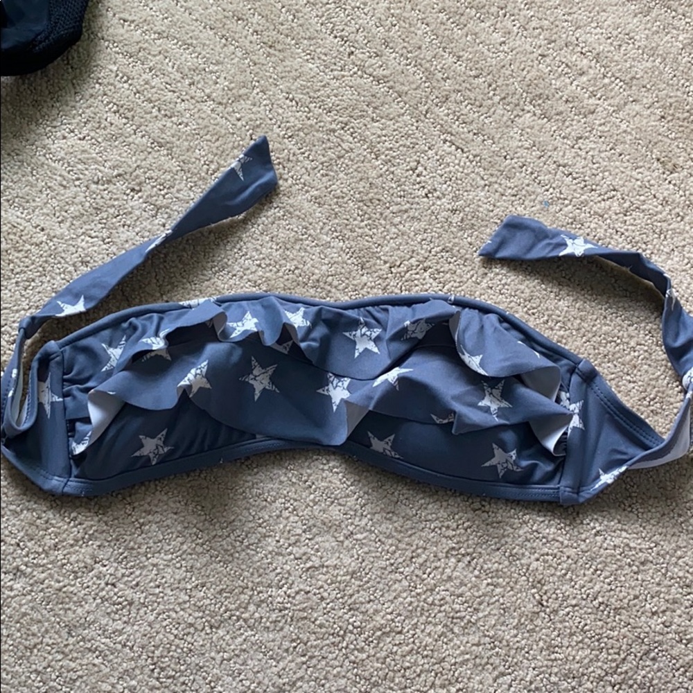 ruffled star bathing suit top